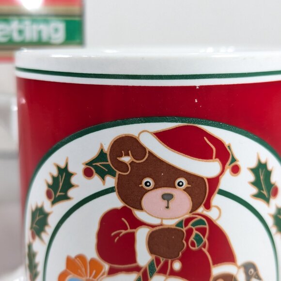 Woodward Canada Christmas mug Teddy Bear Holiday Mug Vintage Gift idea - Picture 10 of 13